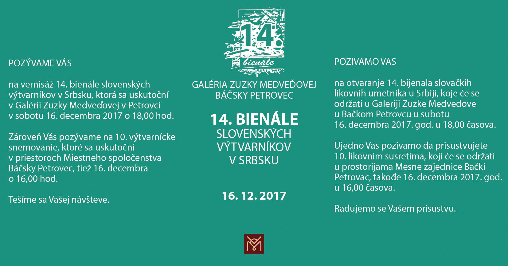 Pozvanka 14 bienale 2017 MVS