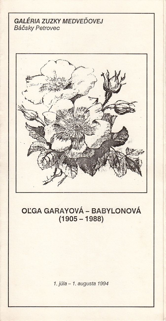 1994 Olga Garayova Babylonova