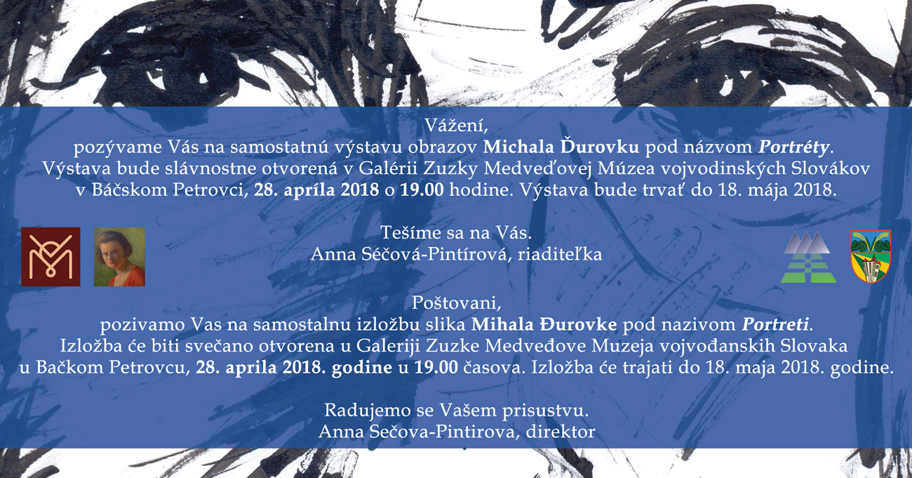 Pozvanka Michal Durovka Portrety MVS GZM 2018